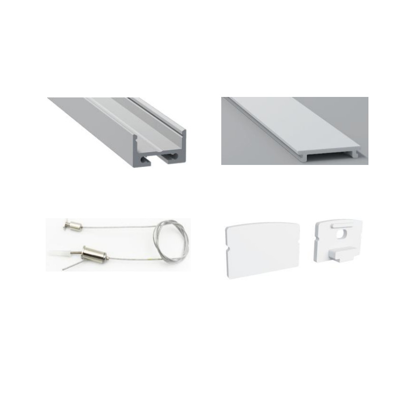 LED Pendant Light Aluminum Profile For 16mm LED Tape Lights LED Pendant Light Aluminum Profile For 16mm LED Tape Lights